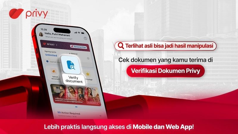 Hampir 13 Juta Dokumen Digital Terverifikasi di Privy, Kini Fitur Cek Dokumen Hadir di Aplikasi