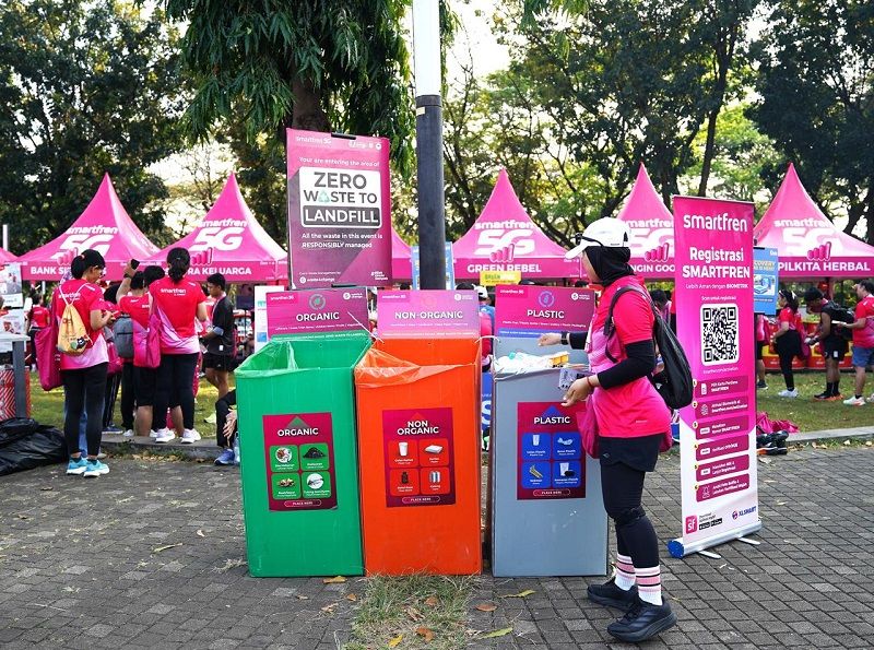 XLSMART Pamer Aksi ESG! Event SMARTFREN Run 2026 Sukses Kelola 2,19 Ton Sampah Tanpa Bebani TPA